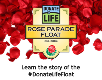 donate life rose parade float 2022